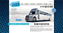 Desktop Screenshot of cheappartybus.com